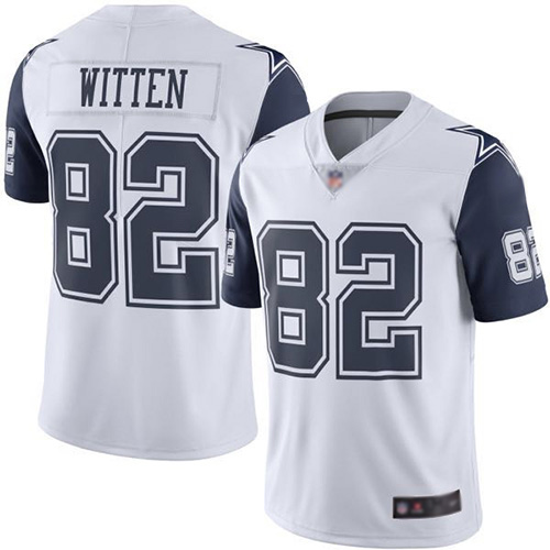 Men Dallas Cowboys Limited White Jason Witten #82 Rush Vapor Untouchable NFL Jersey->dallas cowboys->NFL Jersey